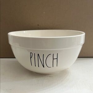 Rae Dunn White 'PINCH' Ceramic Bowl
